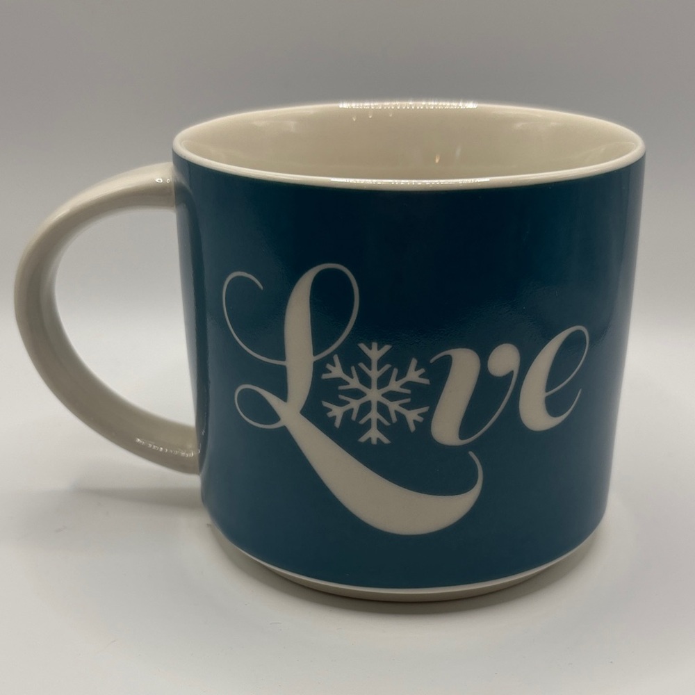 Life is‎ Good~Love~Snowflake~Coffee Cup Mug